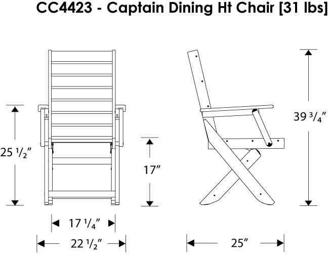 POLYWOOD Captain Dining Set
