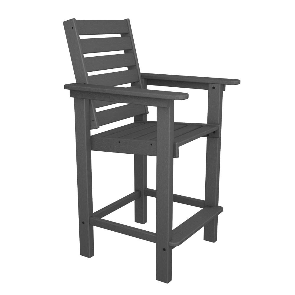 POLYWOOD Captain Counter 25 in Bistro Set