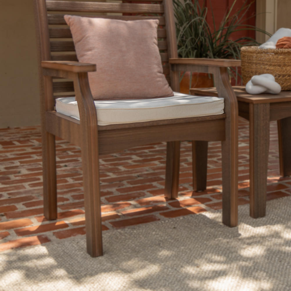 Berlin Gardens Classic Terrace Dining Chair Seat Cushion