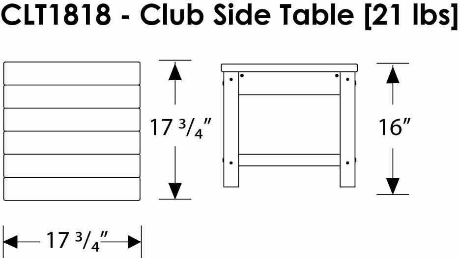 POLYWOOD® 4 Piece Outdoor Living Patio Set