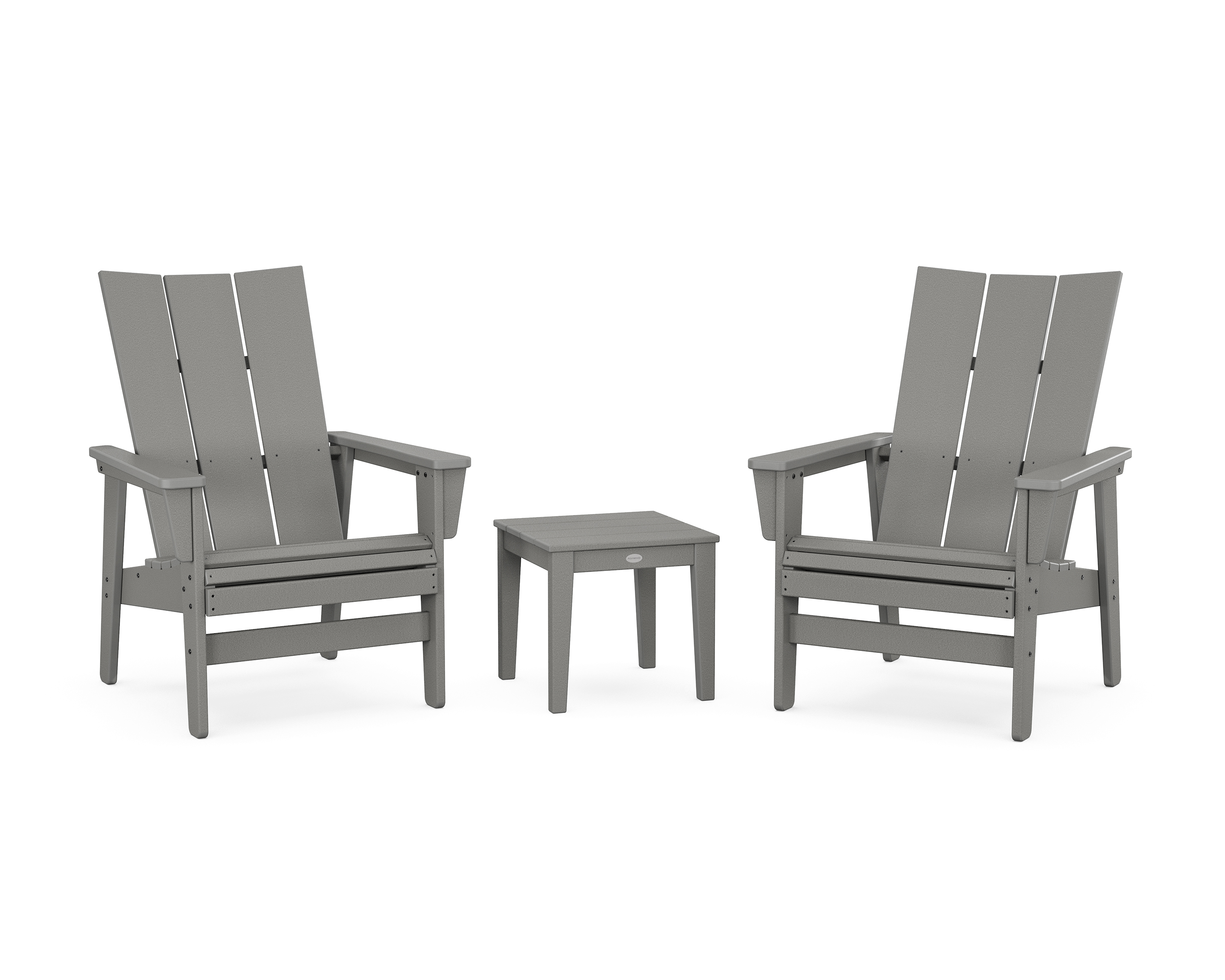 POLYWOOD 3-Piece Modern Grand Upright Adirondack Set
