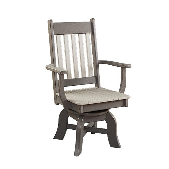 Conestoga Poly Swivel Dining Arm Chair