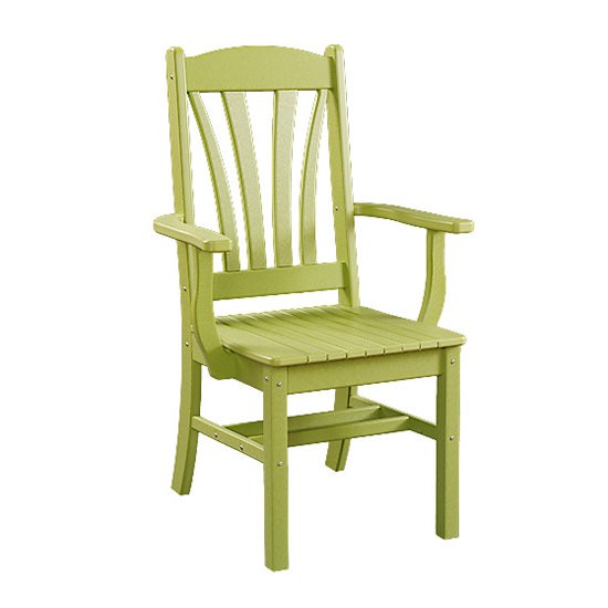 Sunburst Poly Dining Arm Chair