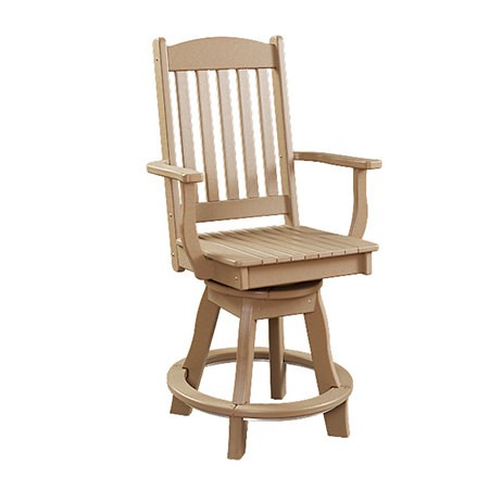 Sunnyside Poly Swivel Balcony Arm Chair