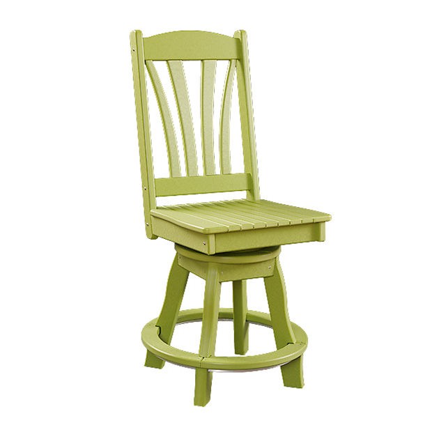 Sunburst Poly Swivel Balcony Side Chair