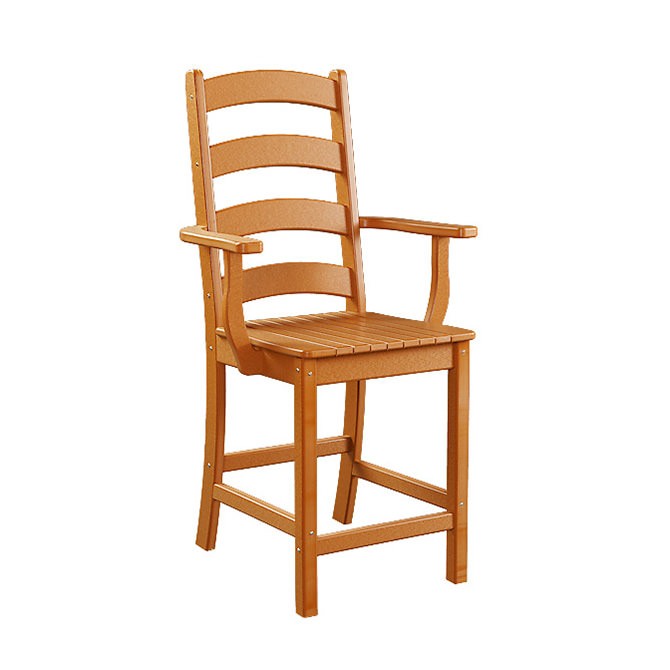 Ladderback Poly Balcony Arm Chair
