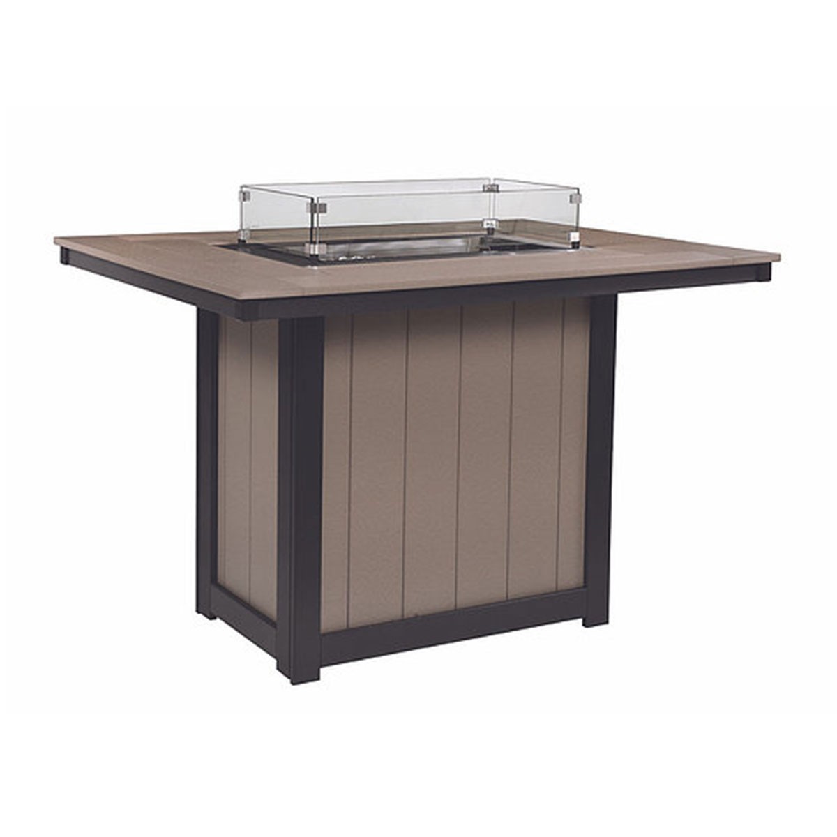 Berlin Gardens Donoma 42 x 54 in Rectangular Fire Table Bar