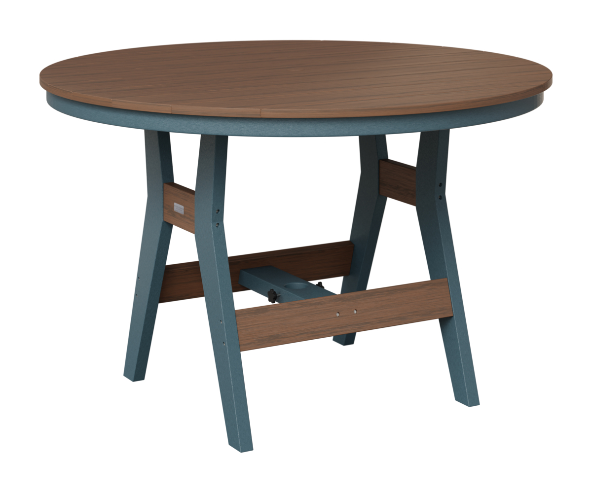 Berlin Gardens Harbor 48 in Round Counter Height Table-Brazilian Walnut ...