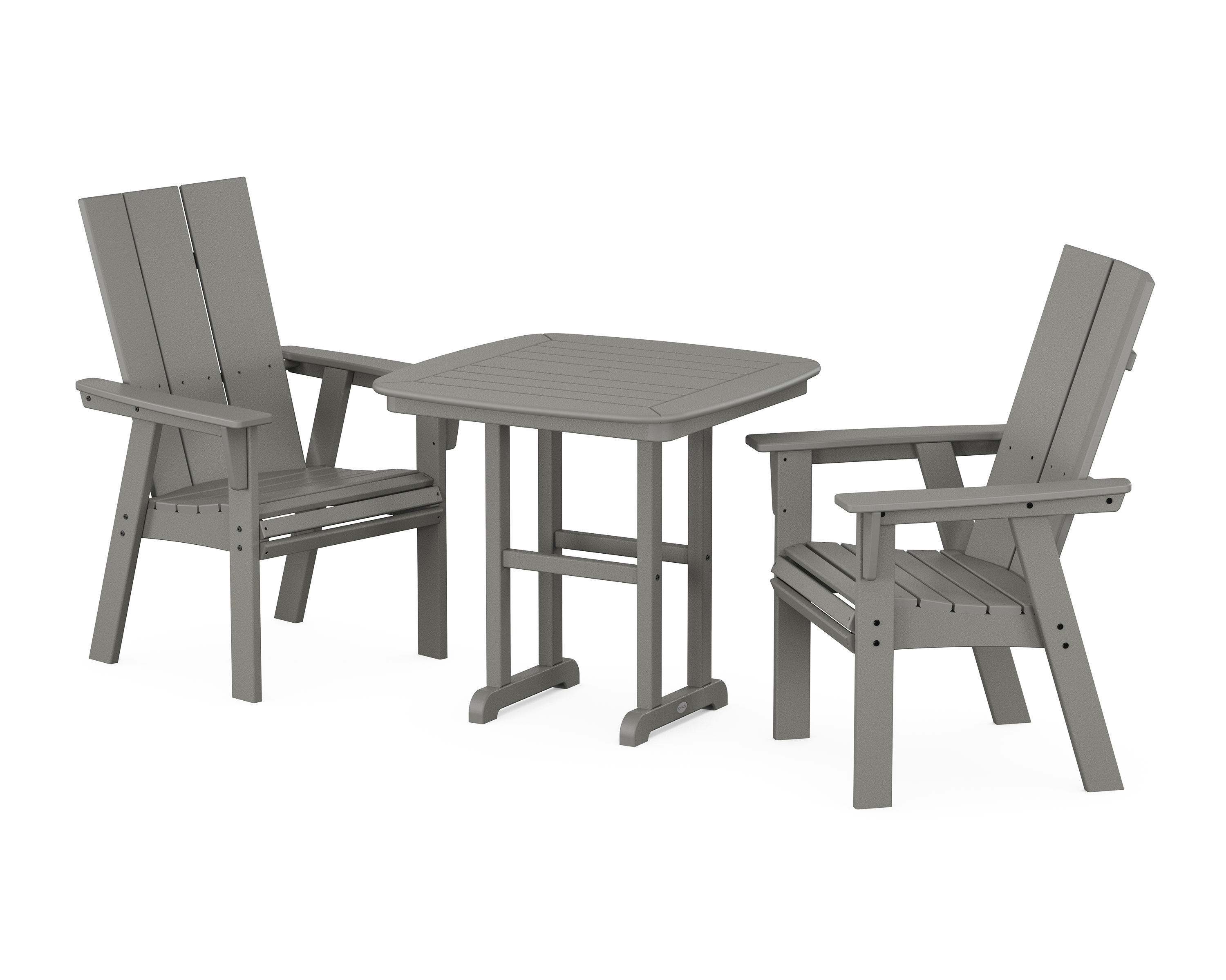 POLYWOOD Modern Adirondack 3-Piece Dining Set