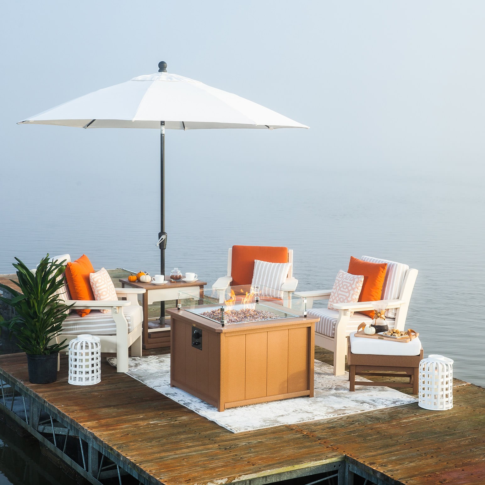 Chairs and umbrella sold separately