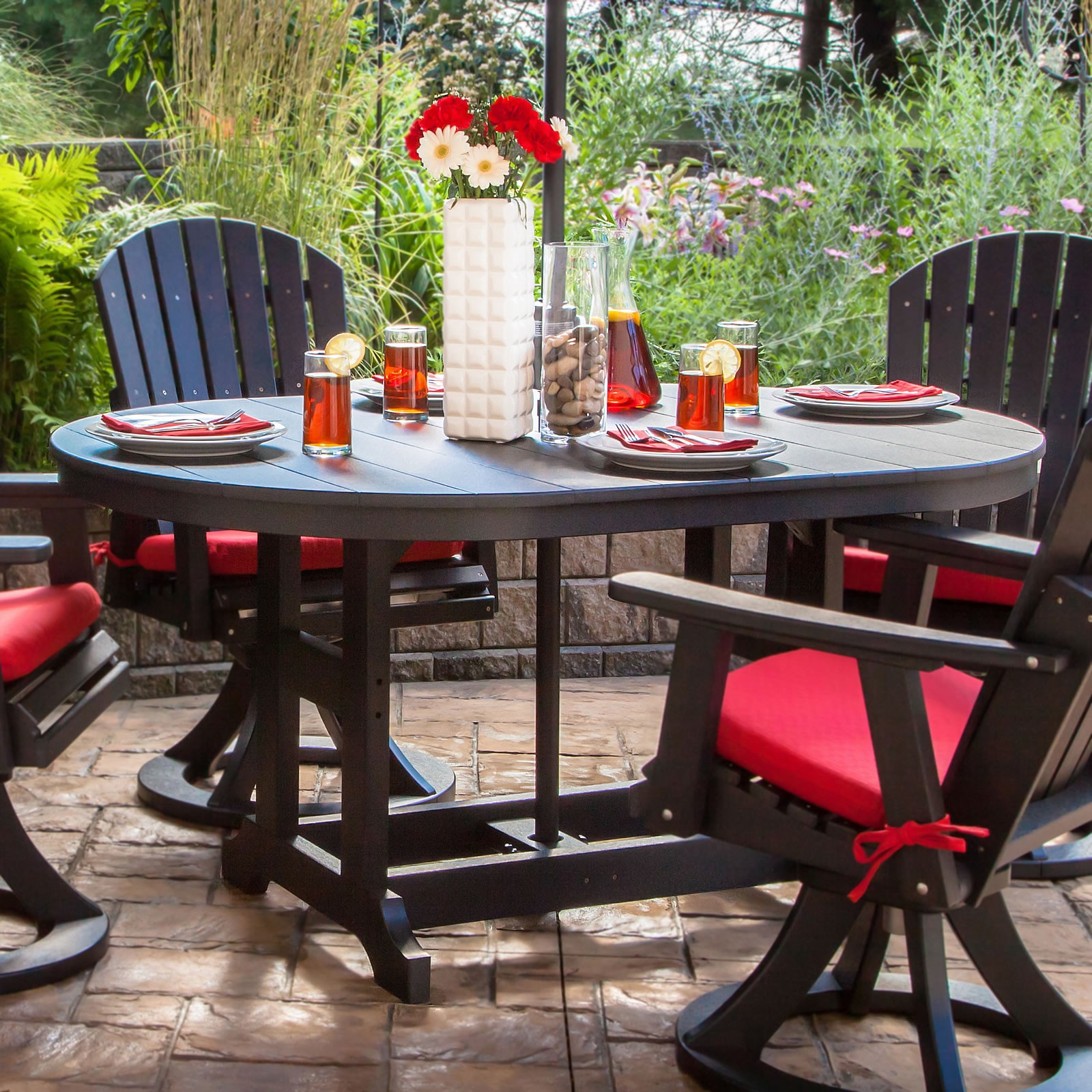 Garden Classic 44 x 64 in Oval Dining Table
