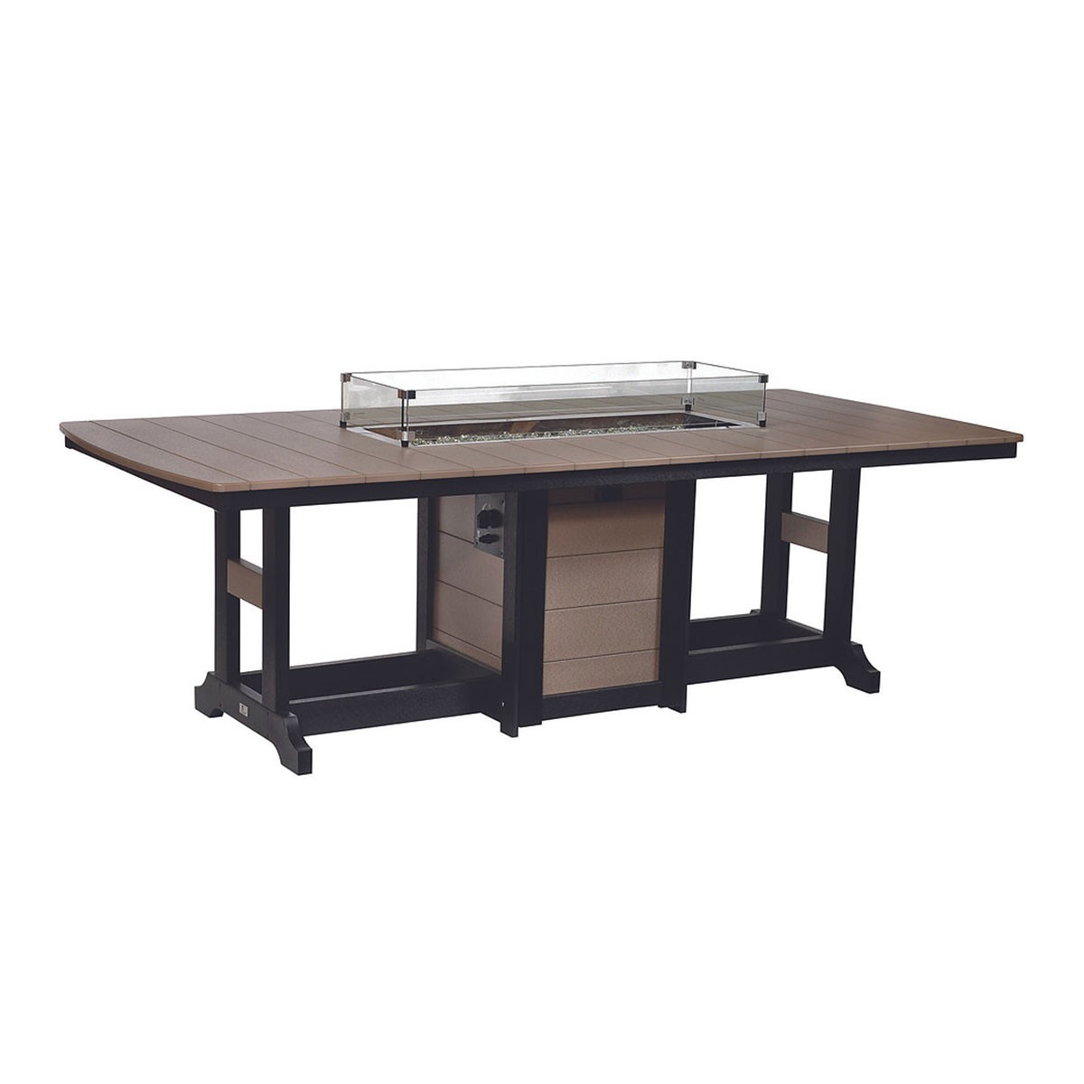 Berlin Gardens Garden Classic 44 in x 96 in Fire Bar Table