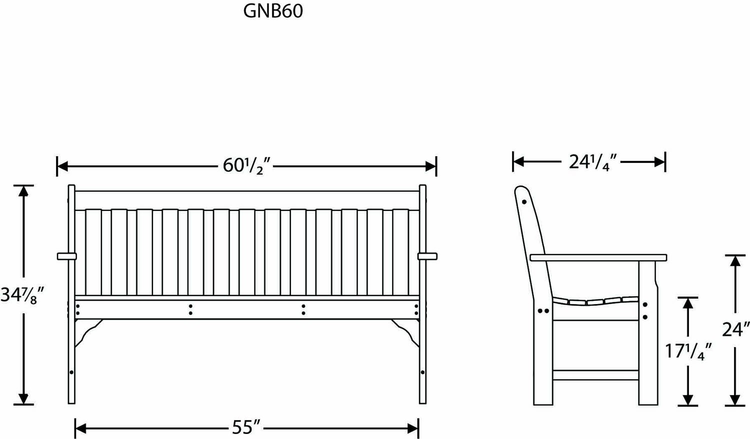 POLYWOOD® Vineyard Garden Seating Set