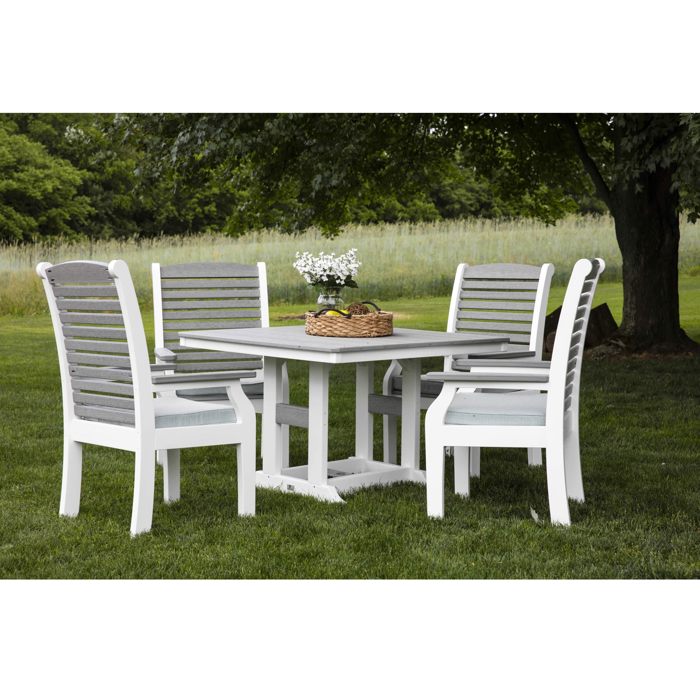 Shown in Driftwood Gray on White