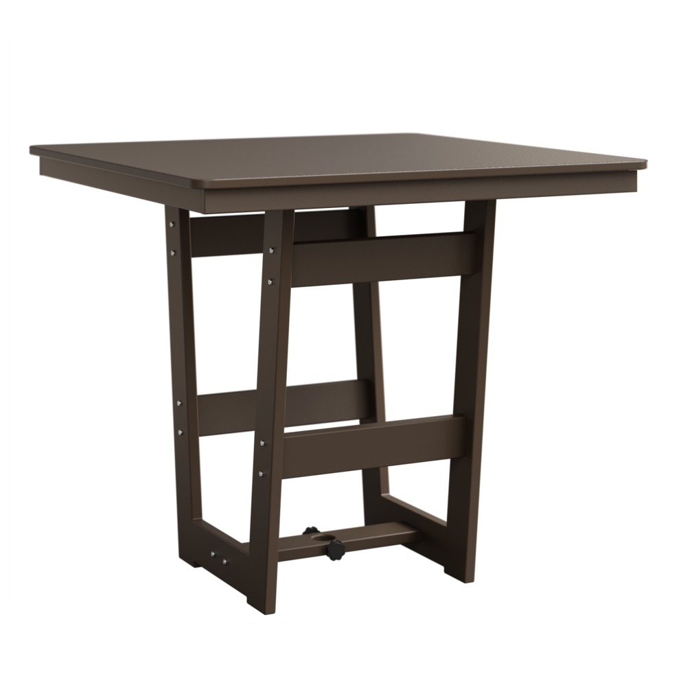 Berlin Gardens Hudson Hammered Finish 40 in Square Bar Table