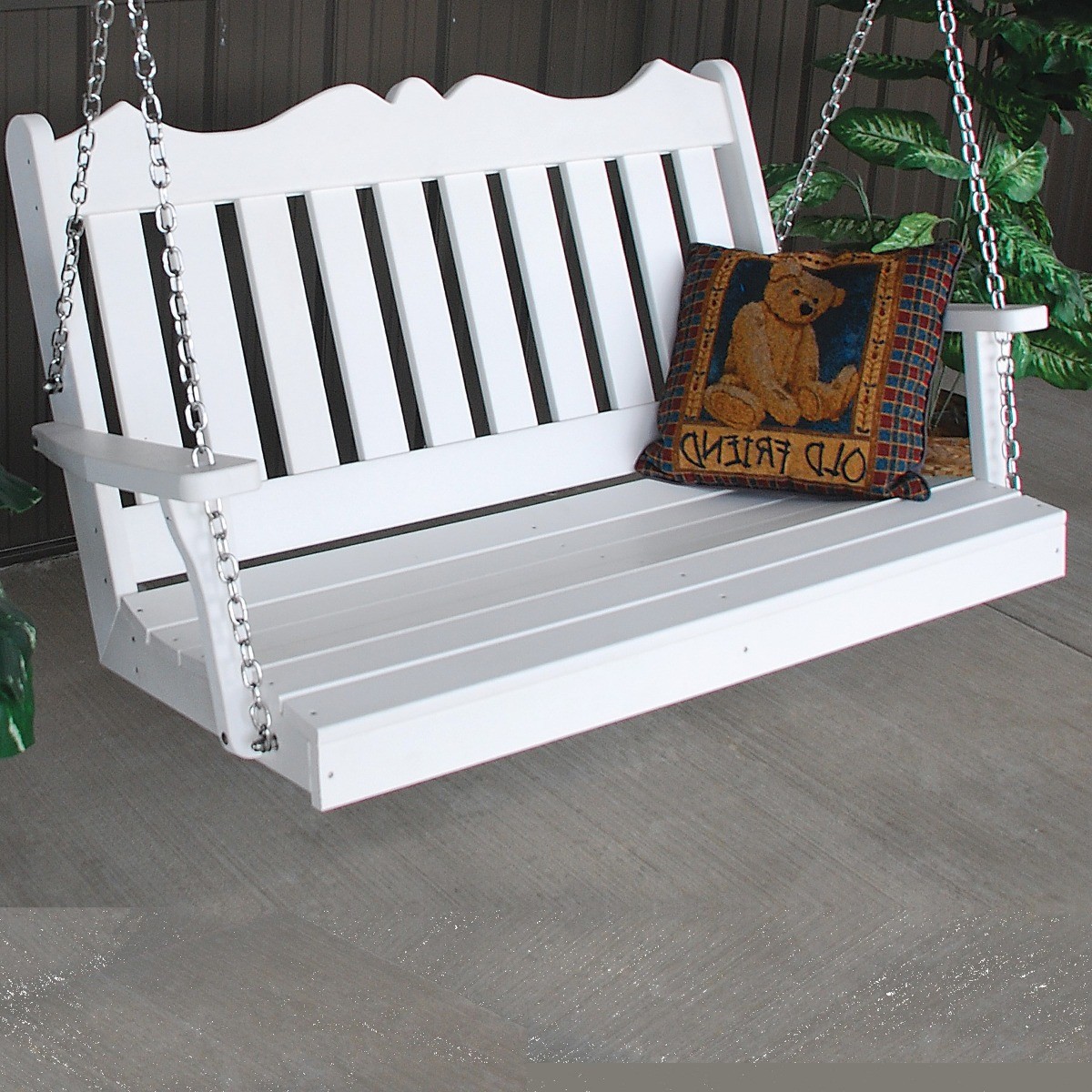 A&L Furniture 4 ft Poly Royal English Swing