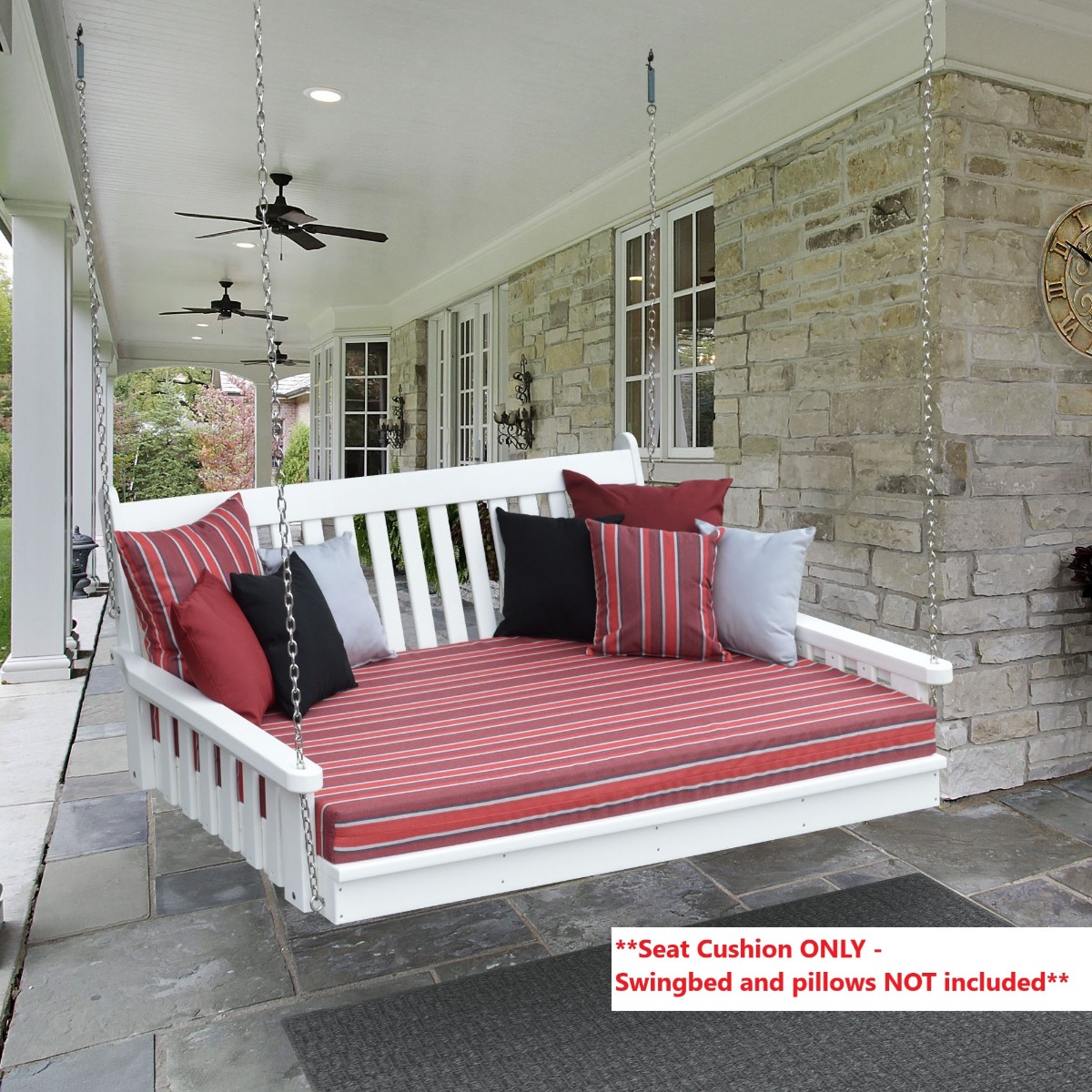 A&L Furniture 4 ft Swing Bed Cushion (4 in Thick)