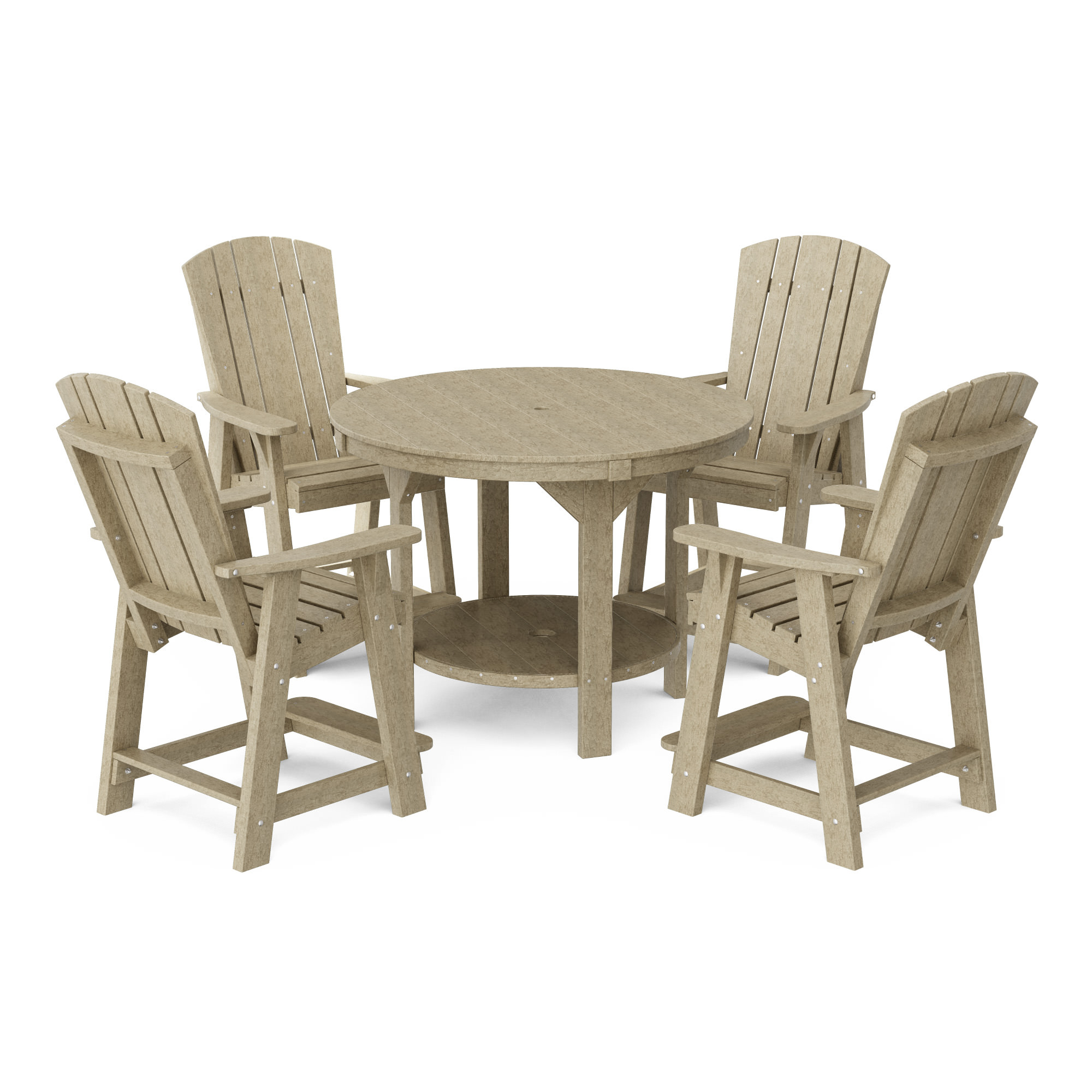 Wildridge Heritage 5 Piece 48in Pub Counter Set