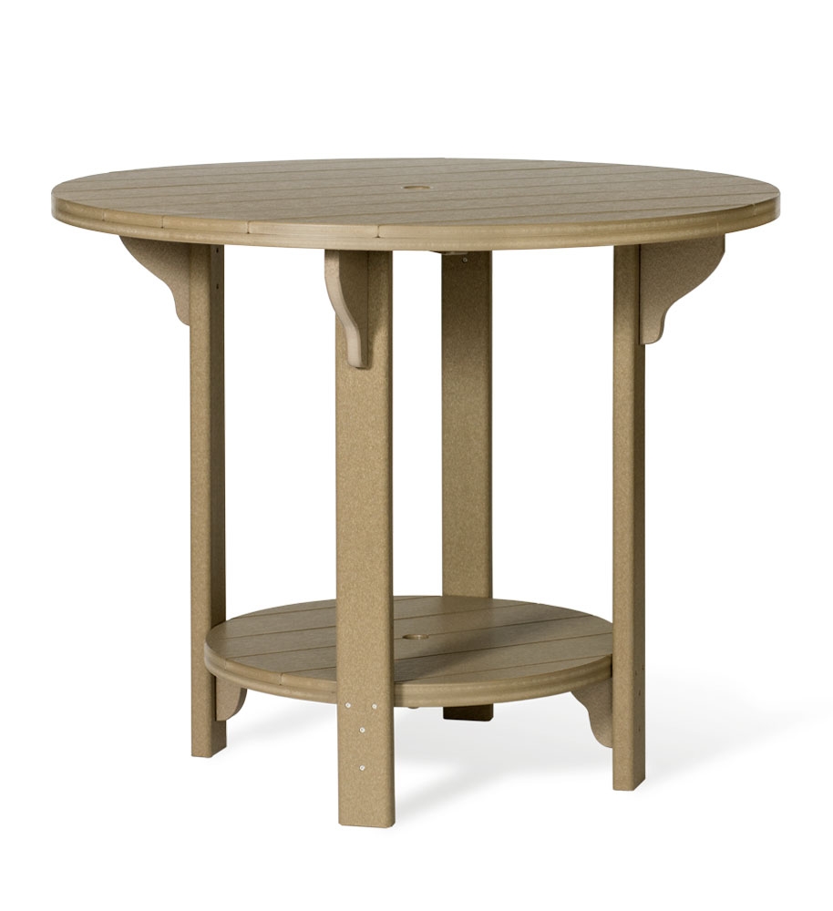 Amish Poly Round 48 in Bar Table