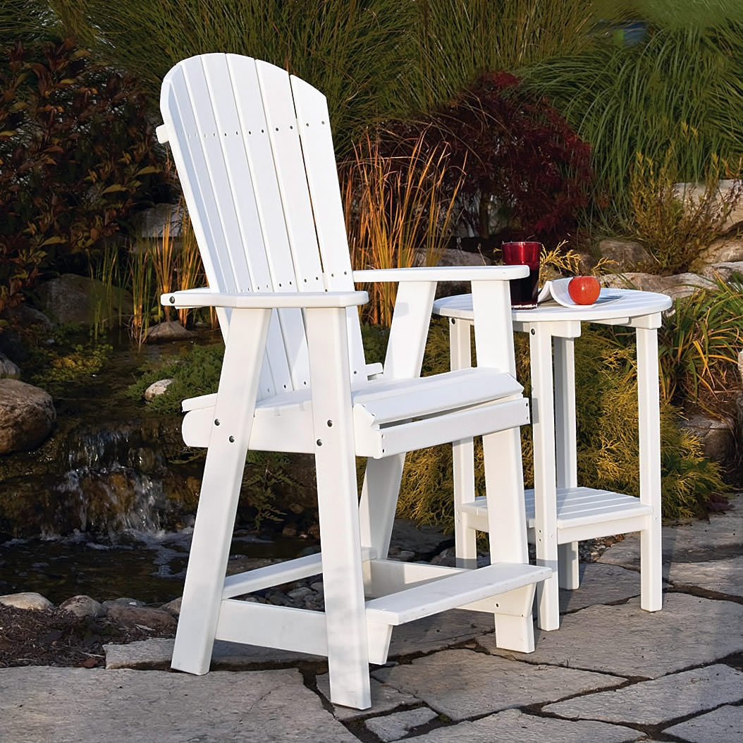 Amish Poly Fanback Balcony 3 pc Bar Set