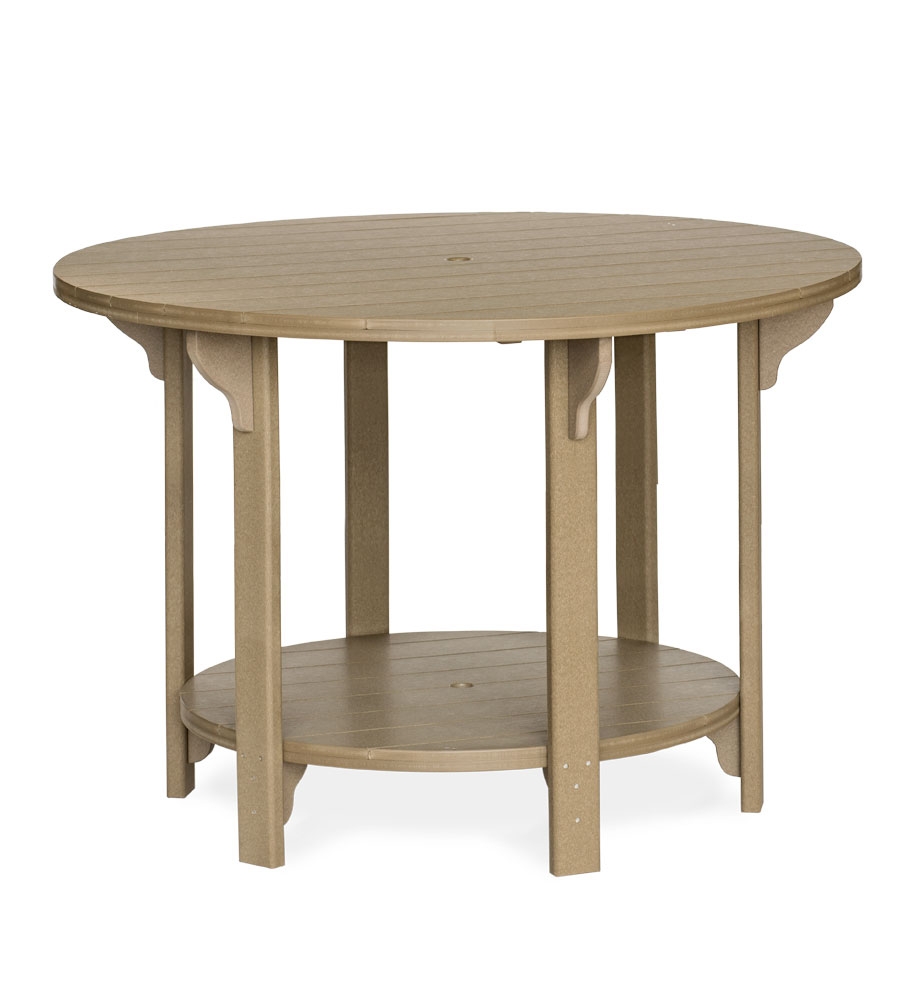 Amish Poly Round 60 in Bar Table