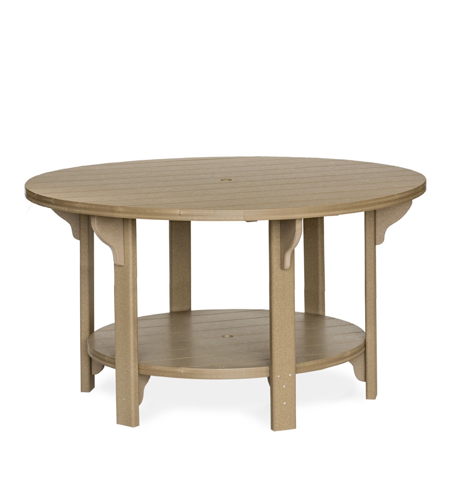 Amish Poly Round 60 in Counter Table