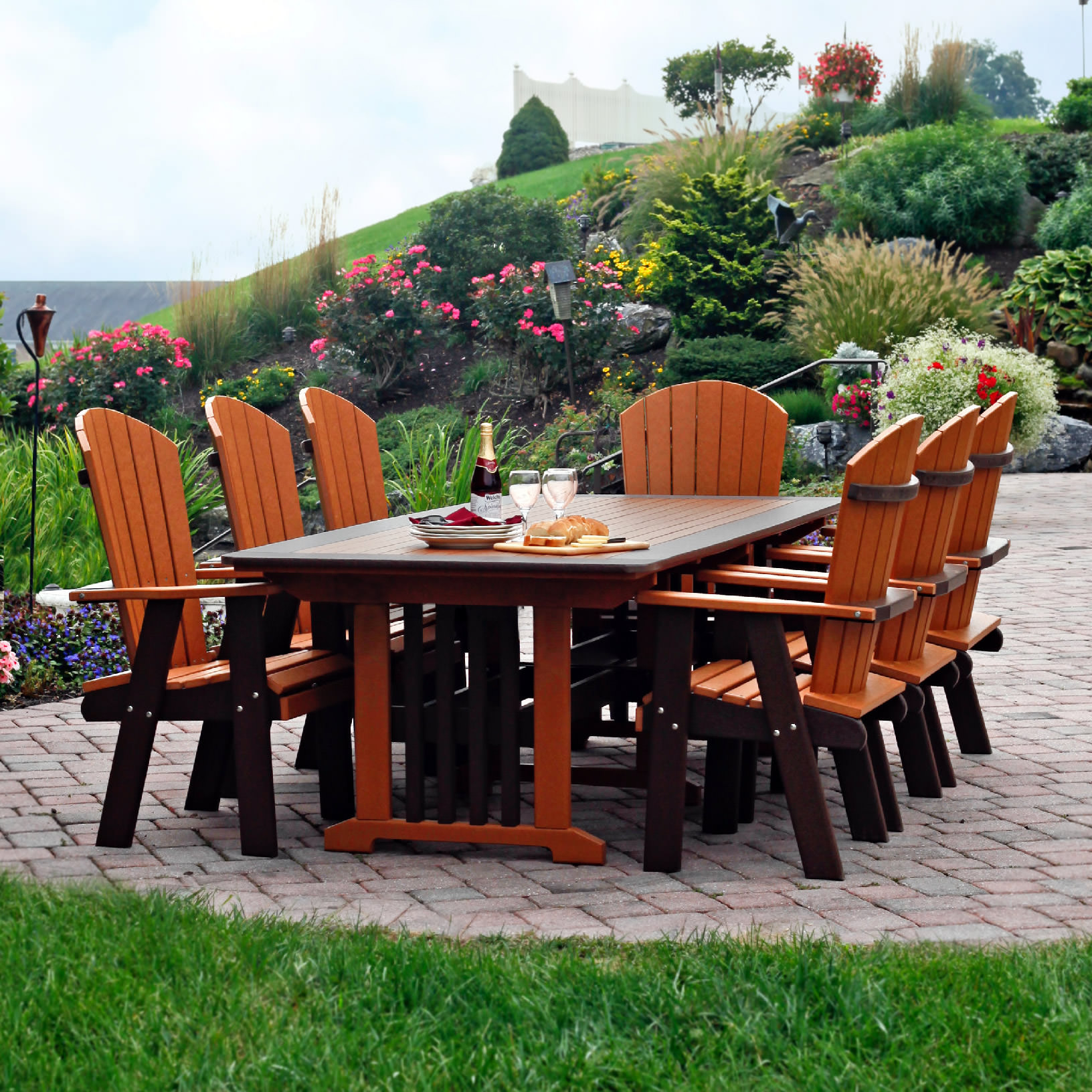 Amish Poly Fan Back Dining Chair