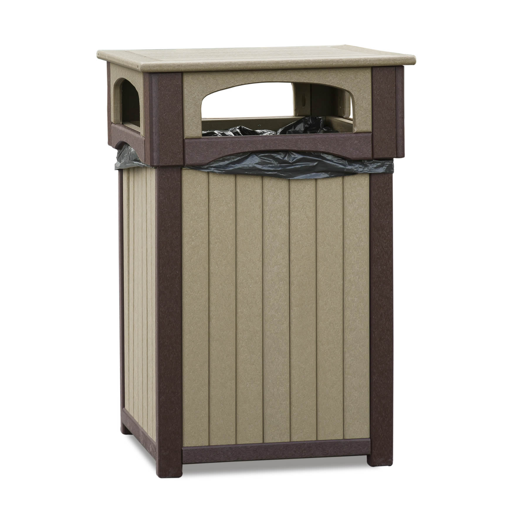 Amish Poly Trash Receptacle - 4 Holes