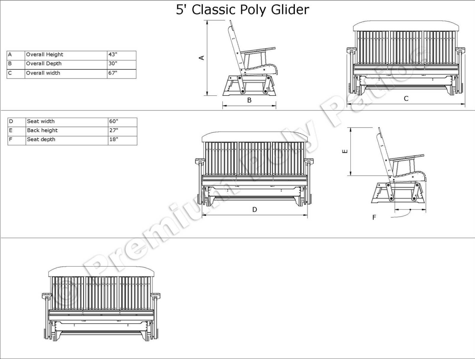 Luxcraft Classic Gliding Seating Group