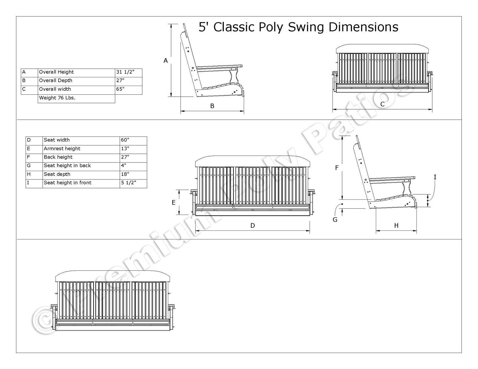 Free Swing Hanging Kit included