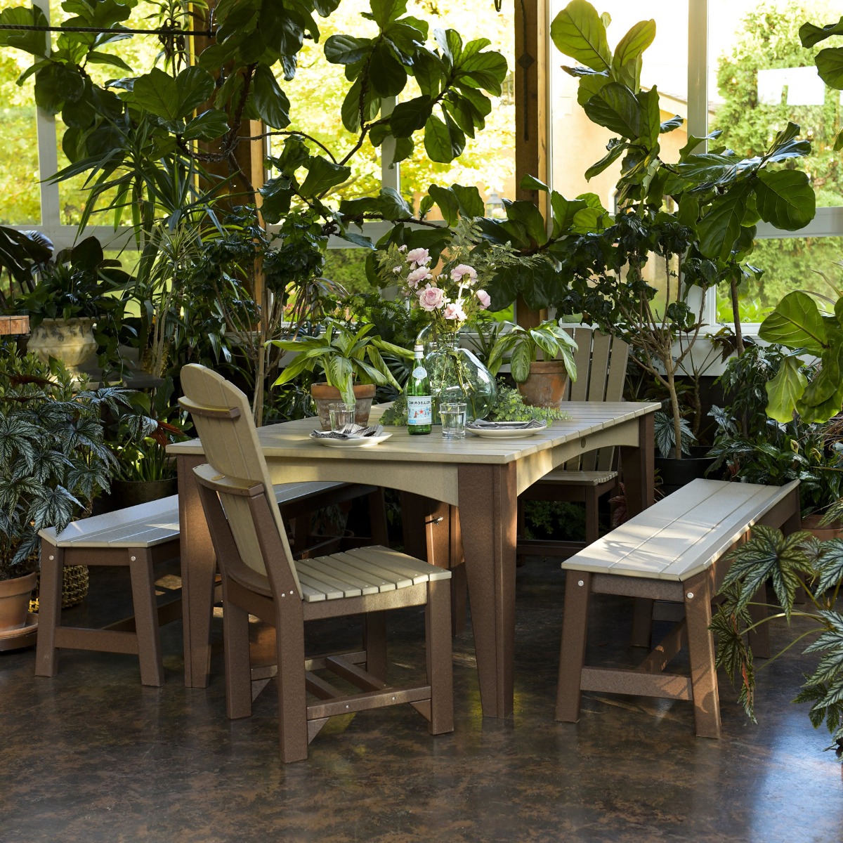 Luxcraft Adirondack Island 5 pc Cafe Dining Set