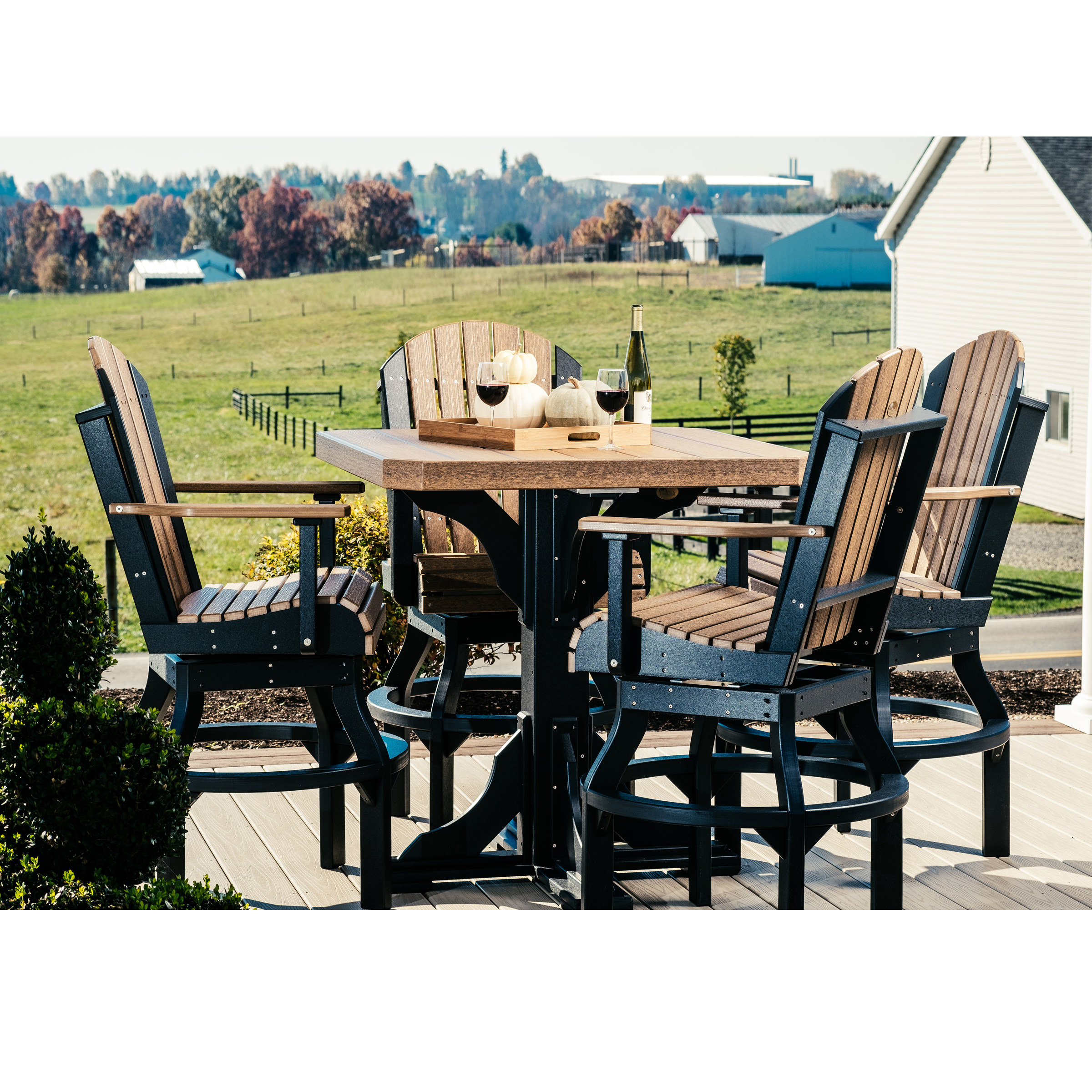 Luxcraft Adirondack Swivel Bar Chair