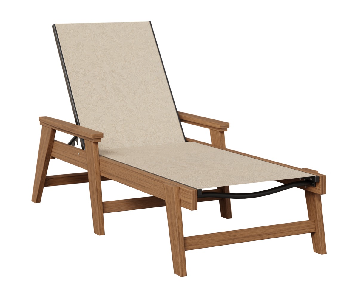 Berlin Gardens Mayhew Sling Chaise Lounge WIth Arms