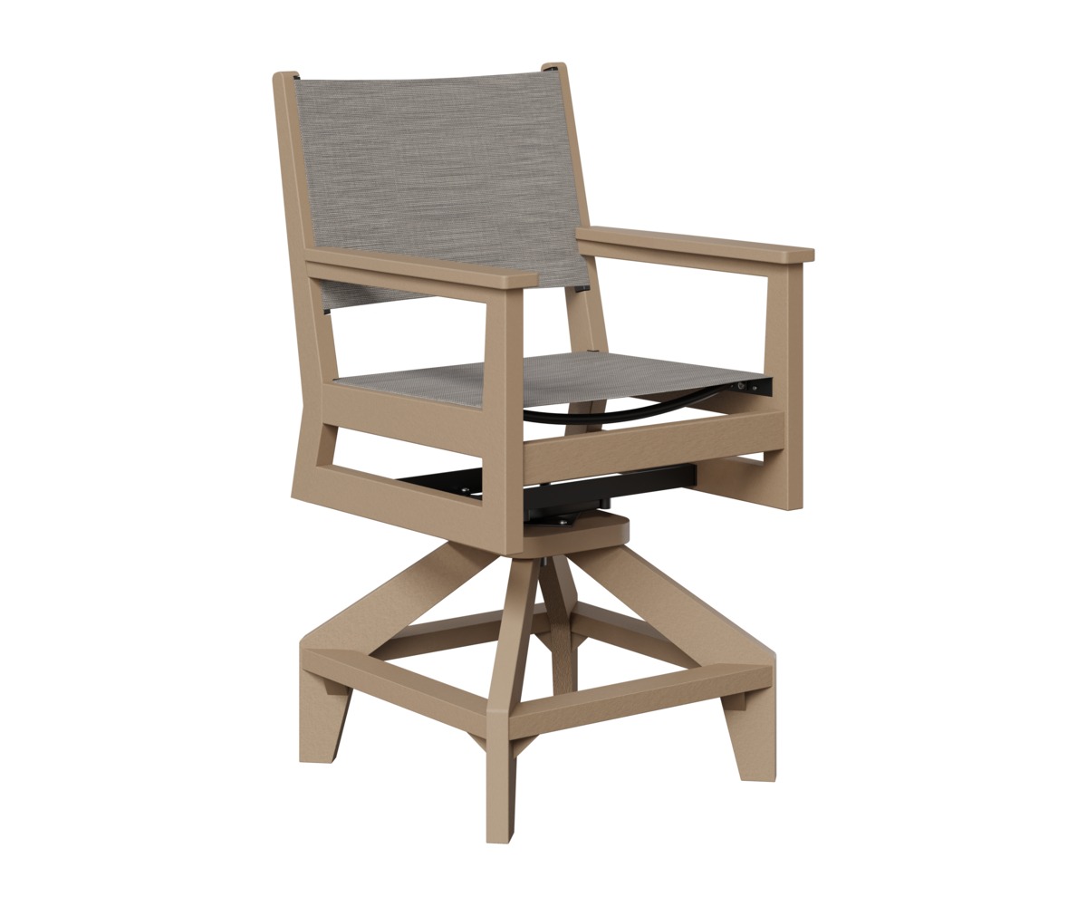 Berlin Gardens Mayhew Sling Swivel Counter Chair