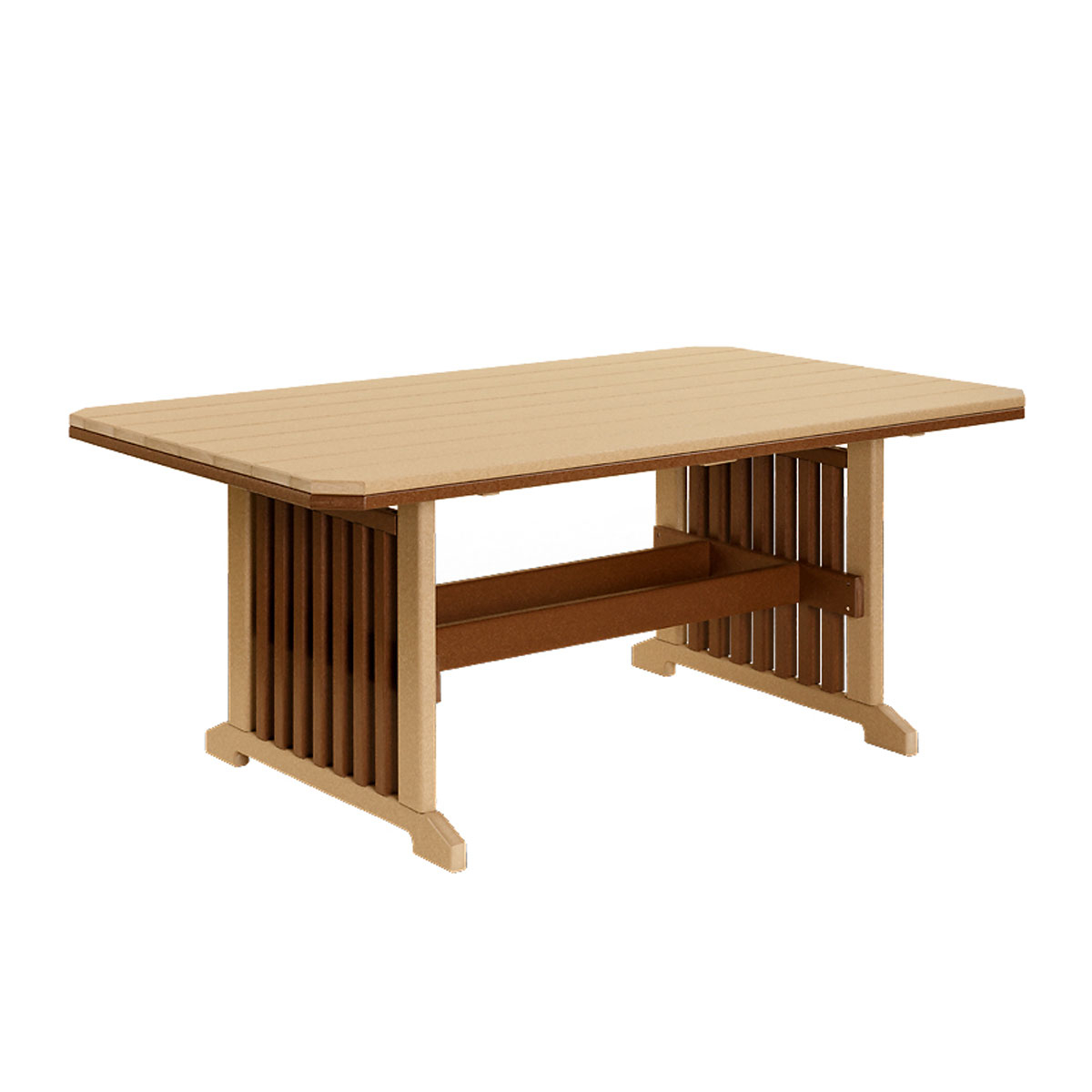 Finch Amish Poly 33 in x 48 in Mission Table