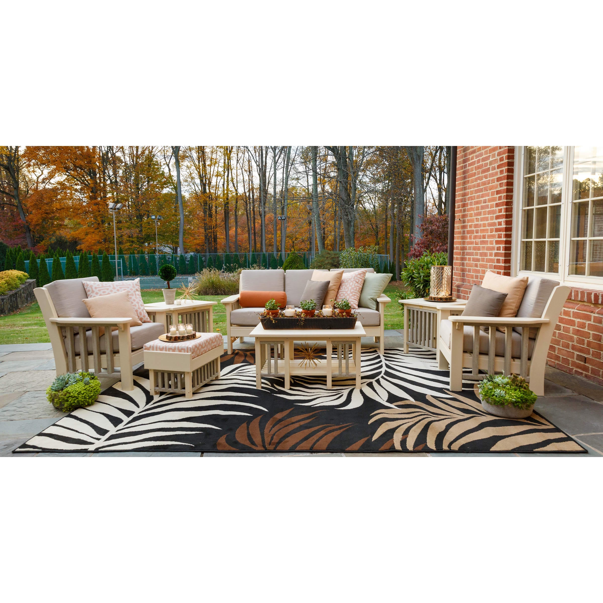 Finch Amish Poly 7 pc Mission Outdoor Living Set