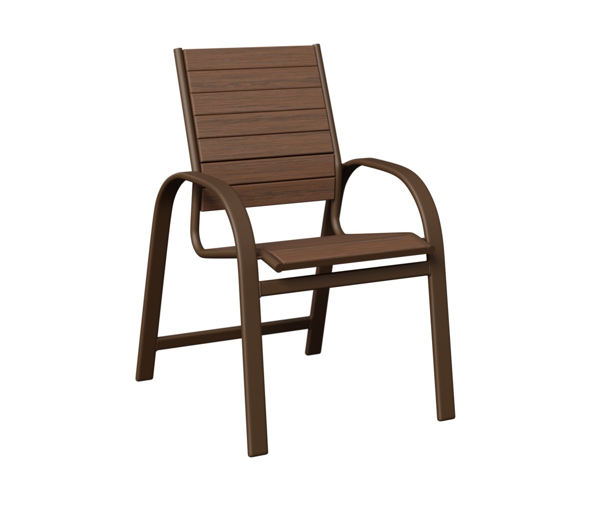 Shown in Mesquite Wood Vein Frame with Brazilian-Walnut Slats