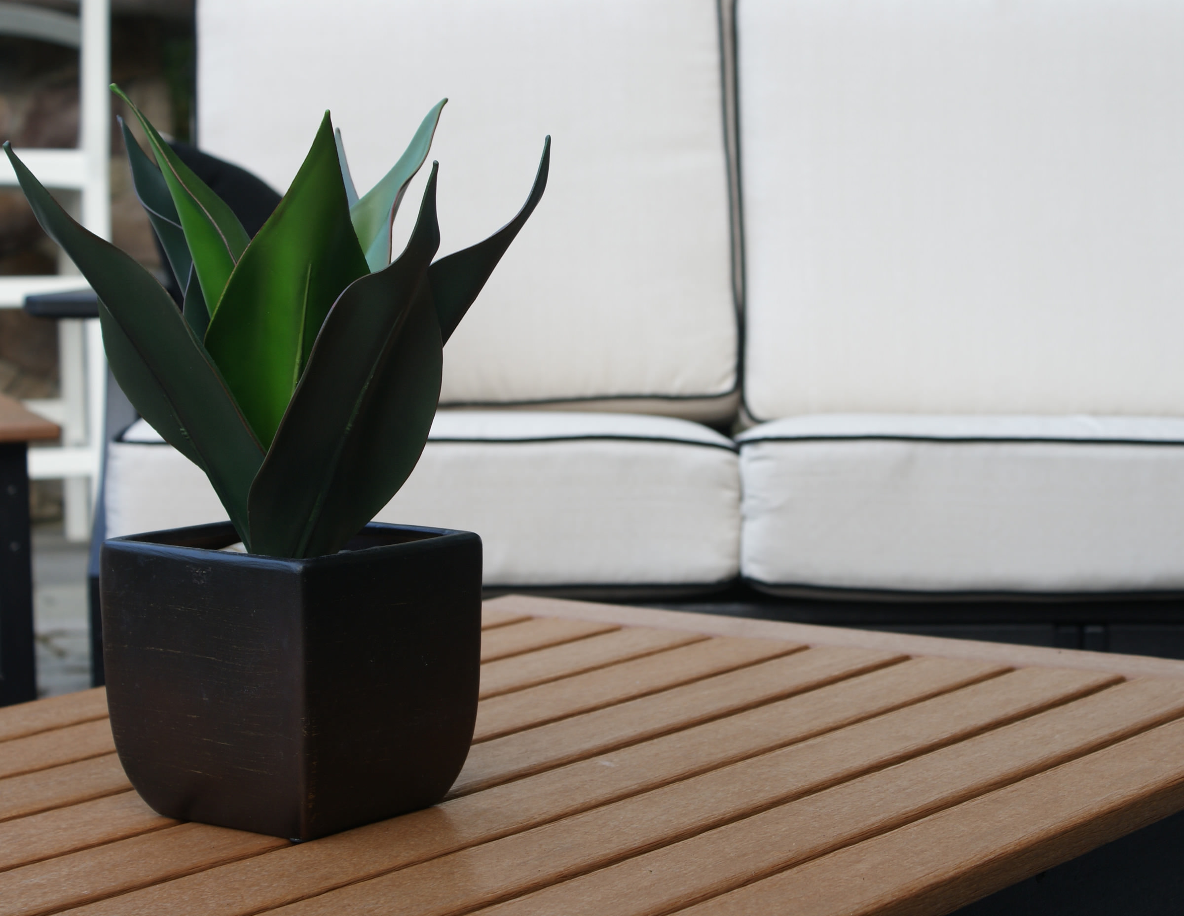 Slatted table top