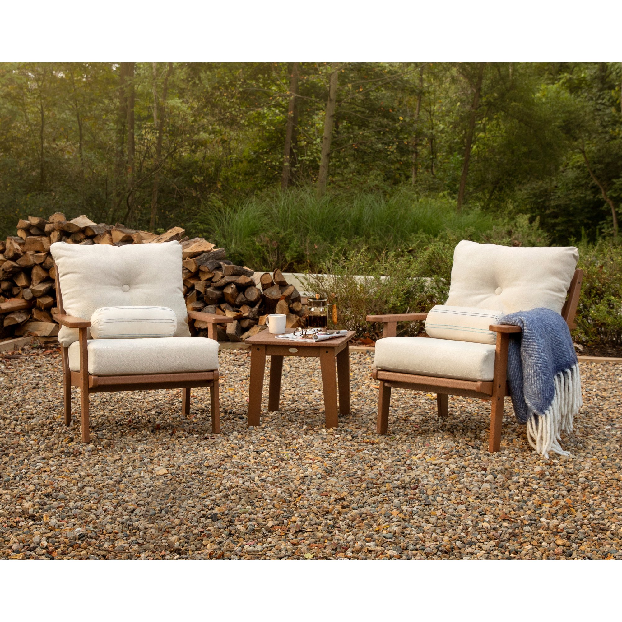 POLYWOOD® Lakeside Deep Seating Chair - Lifestyle View 1