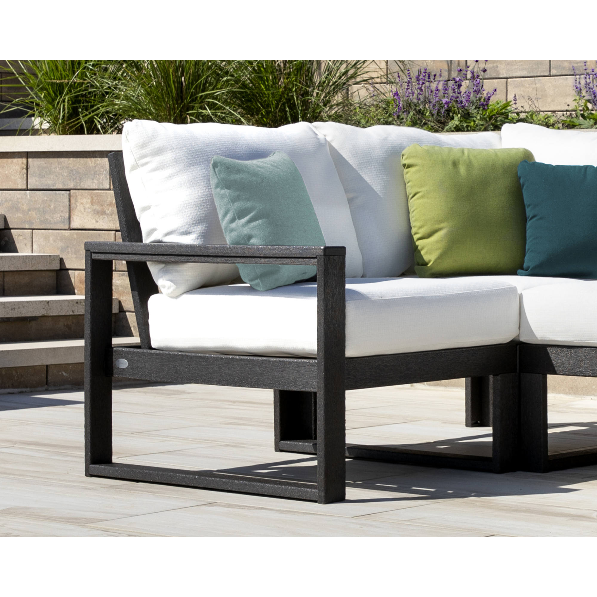 POLYWOOD® EDGE Modular Left Arm Chair - Lifestyle View 3