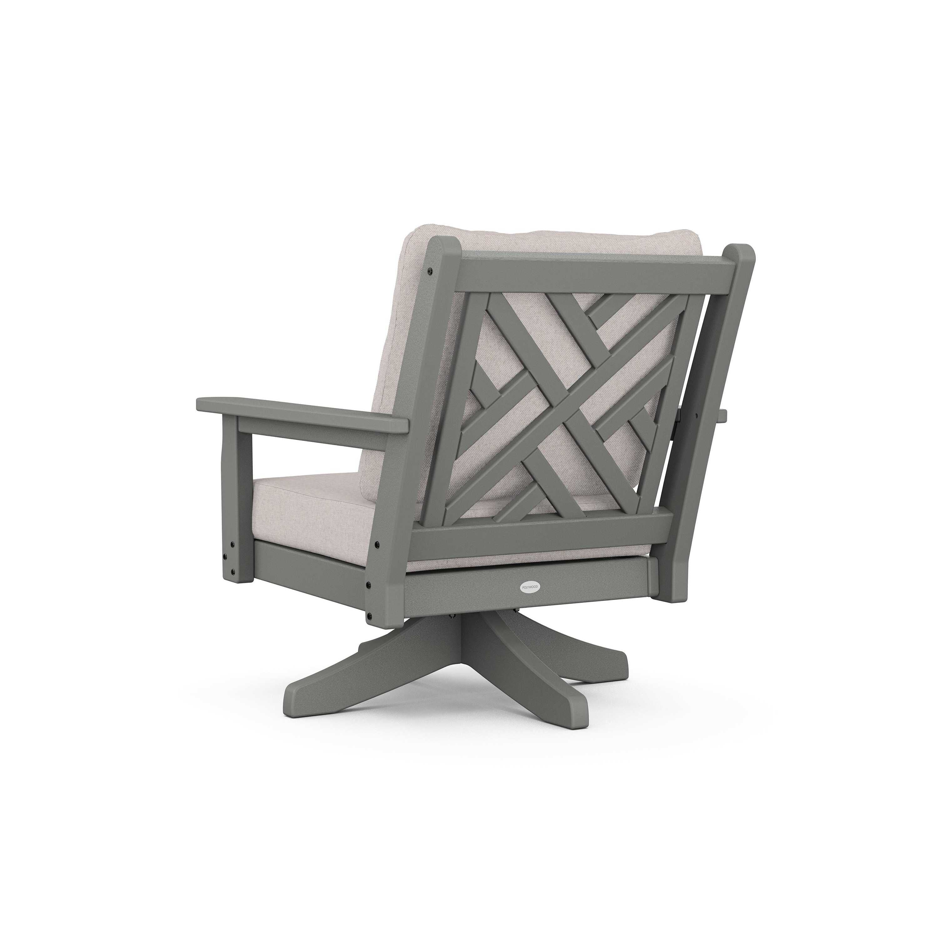 POLYWOOD® Chippendale Deep Seating Swivel Chair