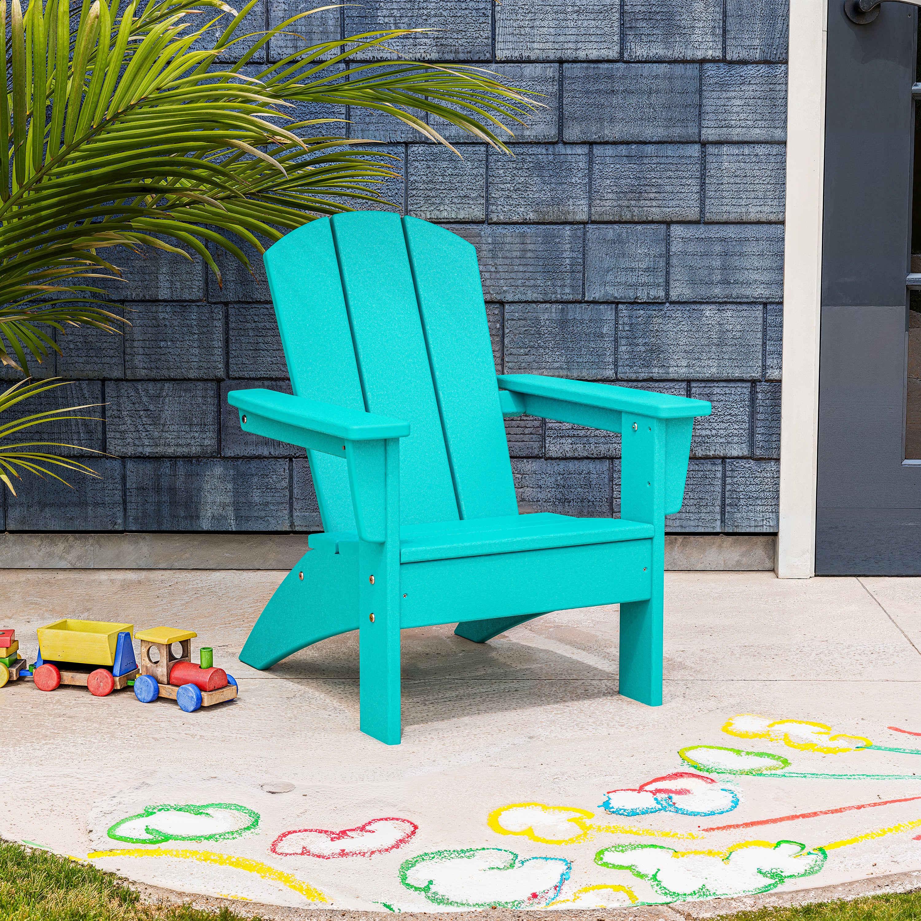 POLYWOOD® Kids Nautical Adirondack Chair