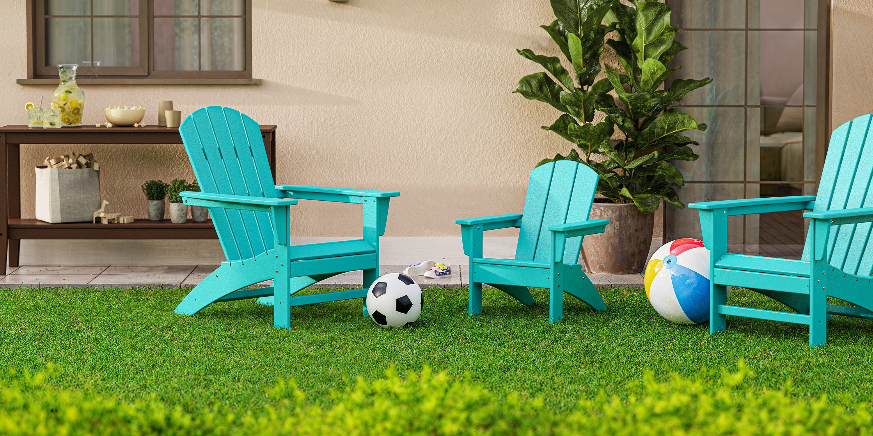 POLYWOOD® Kids Nautical Adirondack Chair