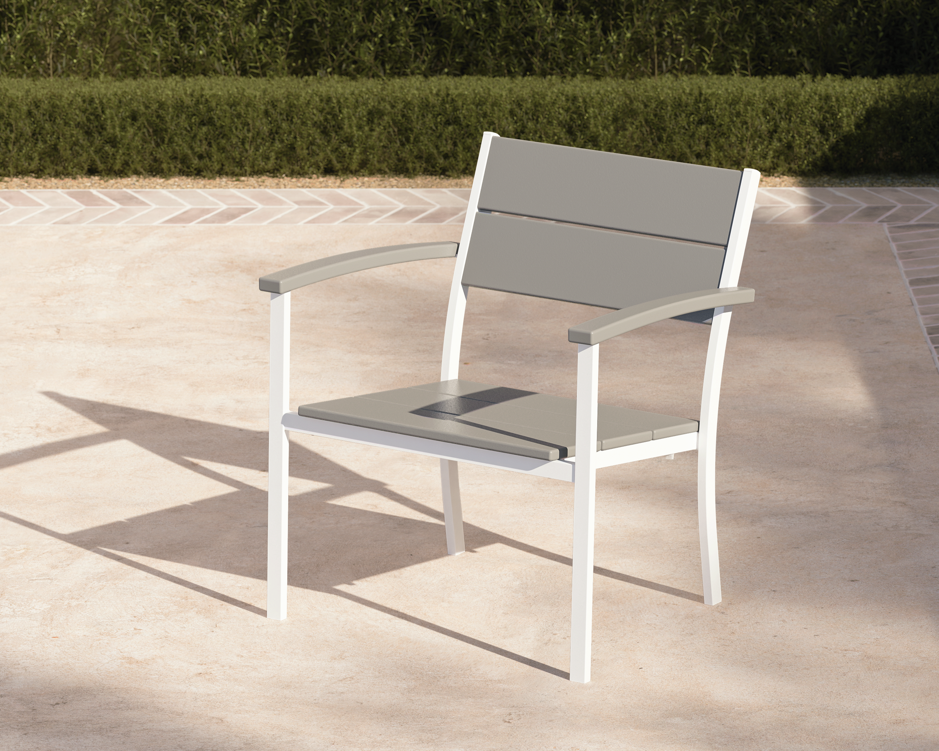 POLYWOOD® Main Street Stacking Lounge Arm Chair