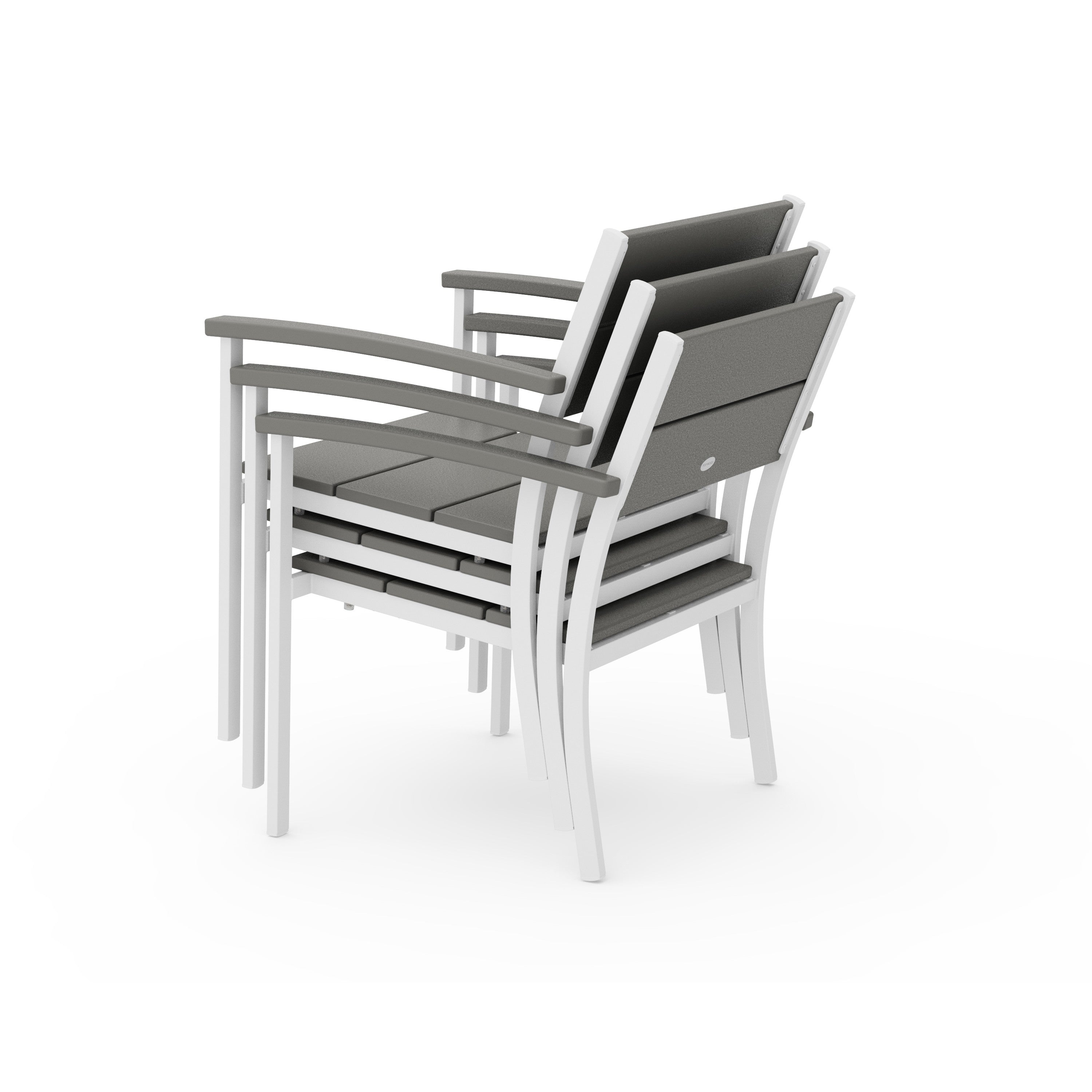 POLYWOOD® Main Street Stacking Lounge Arm Chair
