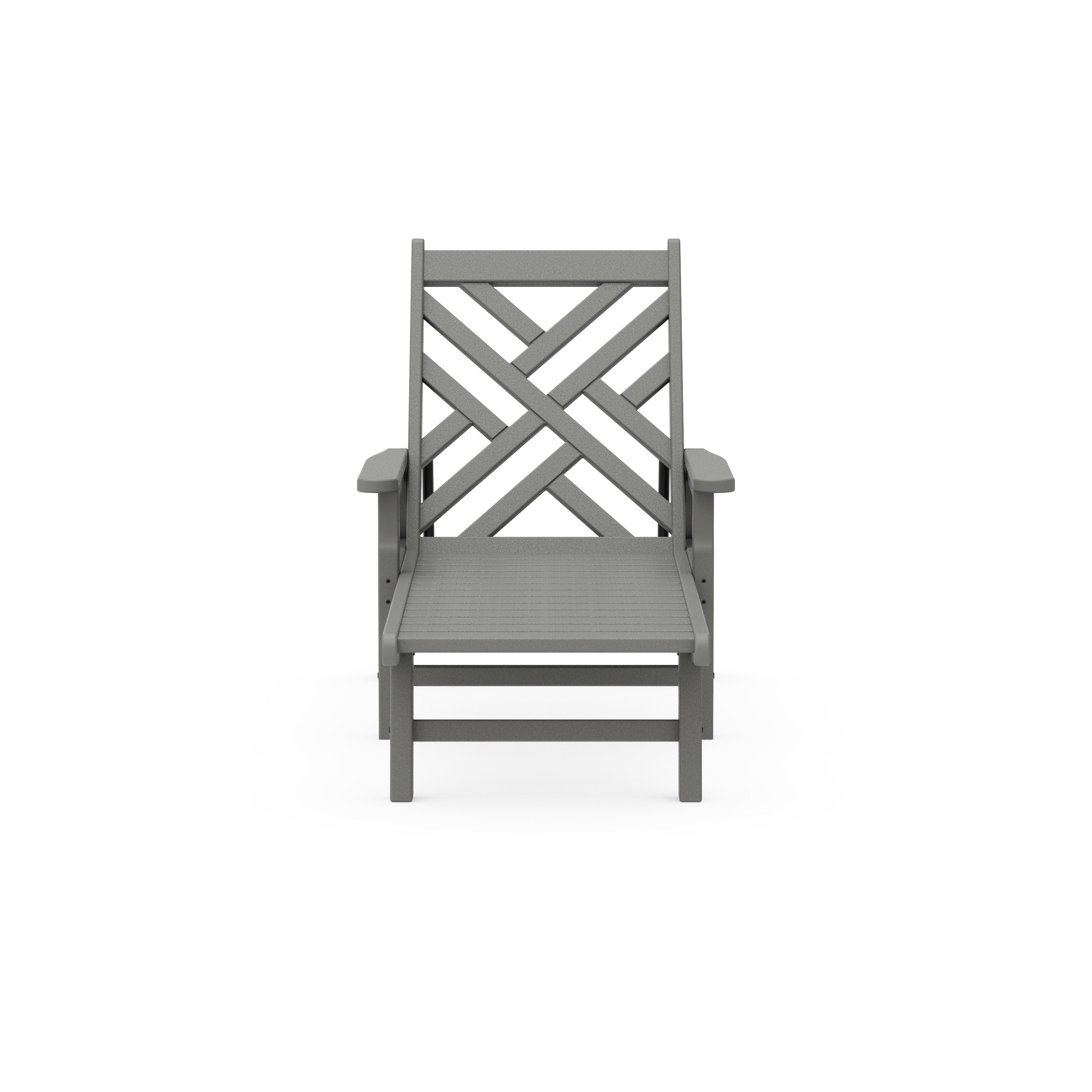 POLYWOOD® Chippendale Chaise with Arms and Wheels