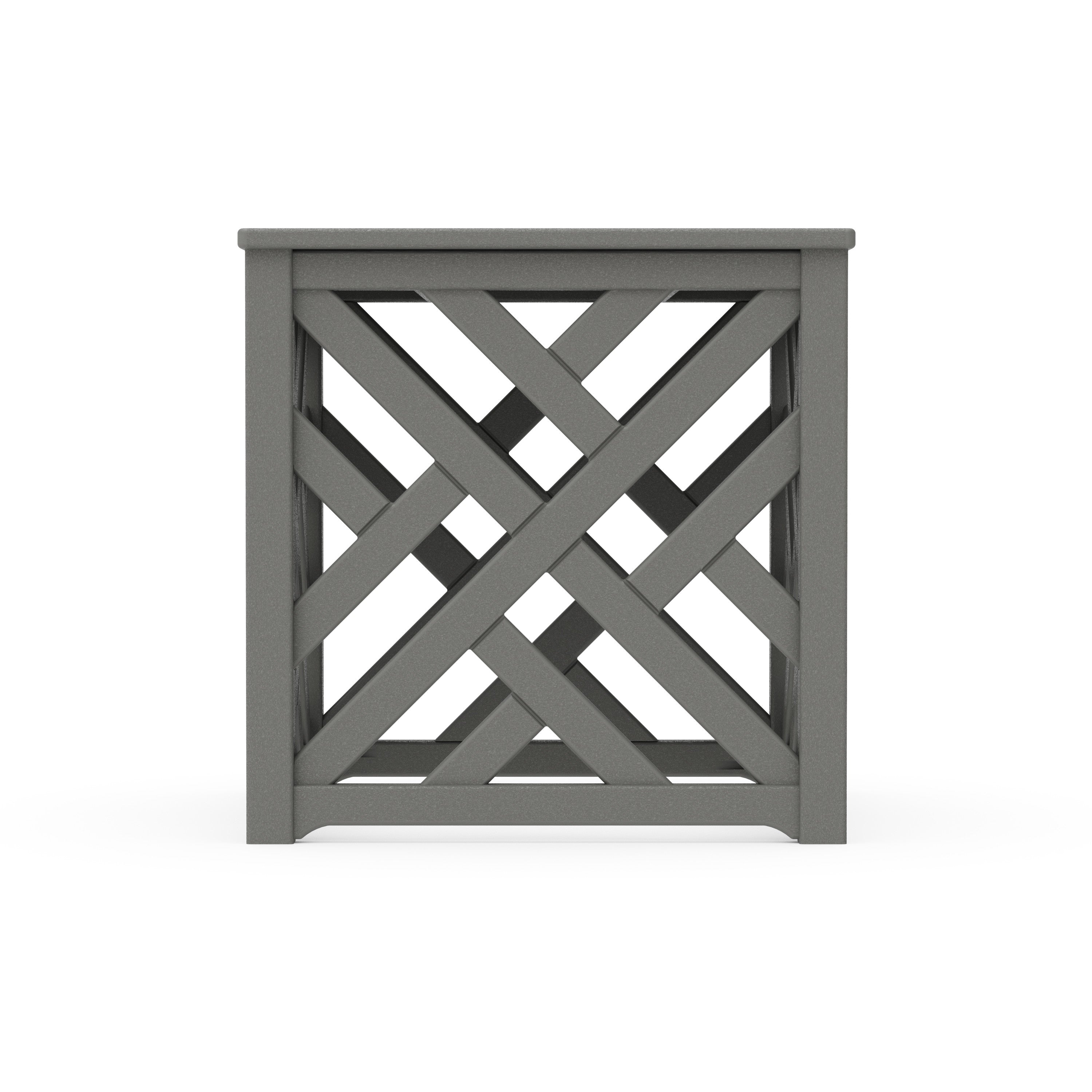 POLYWOOD® Chippendale Umbrella Stand Accent Table