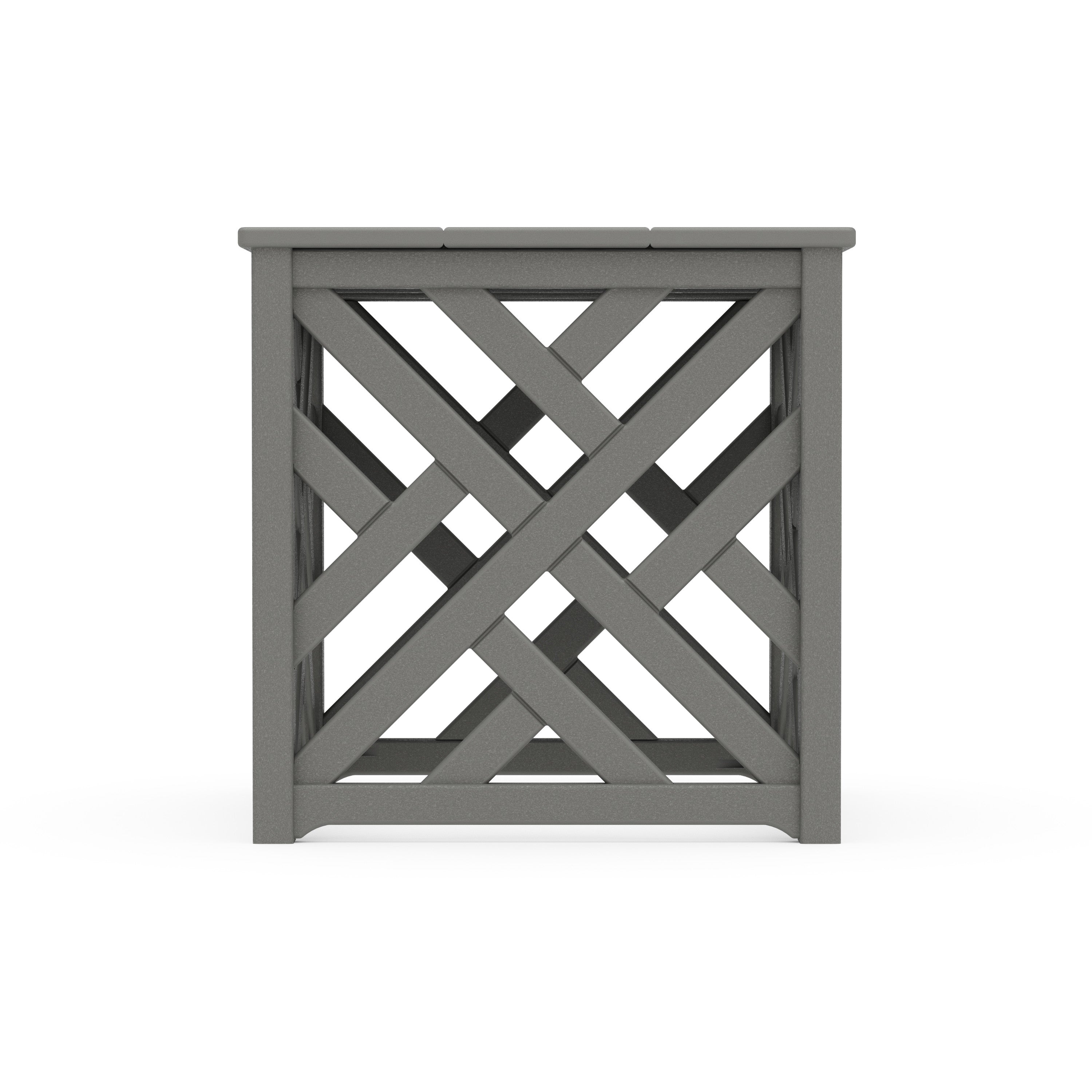 POLYWOOD® Chippendale Umbrella Stand Accent Table