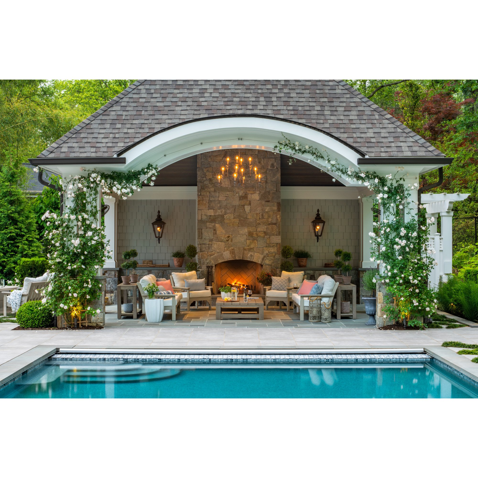 POLYWOOD® Vineyard Deep Seating Sofa - Lifestyle View 1