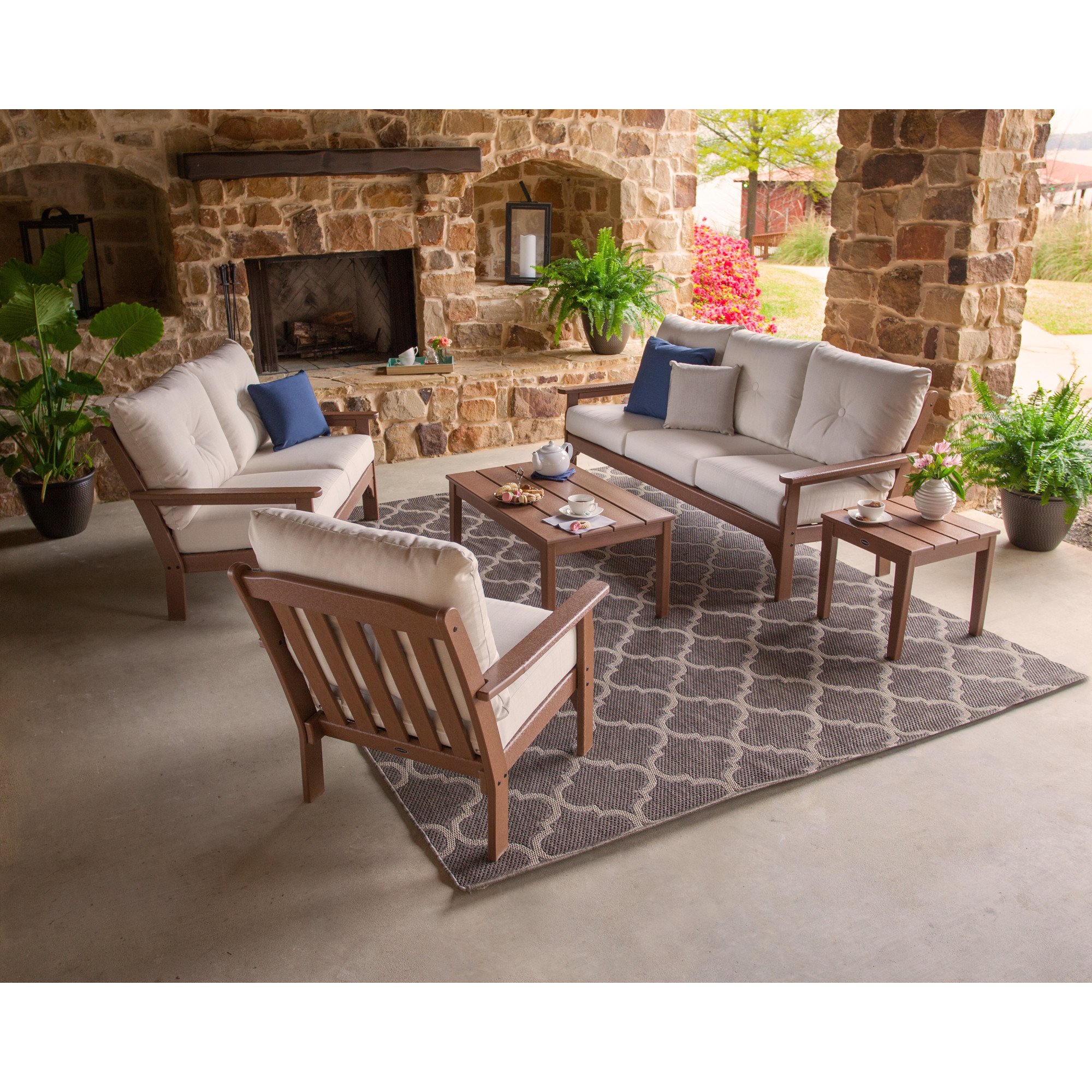 POLYWOOD® Vineyard Deep Seating Sofa - Lifestyle View 3